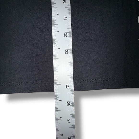 TALBOTS BUTTON SHOULDER MOCKNECK TOP - 2X Black - Picture 14 of 15